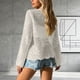 thumbnail image 2 of Mujeres de la Moda de la Playa Casual Color Sólido Hueco de Verano de Punto Cardigan Humo para la Primavera Y el Verano, 2 of 5
