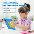 thumbnail image 2 of 7" Kids Learning Tablet Bundle - Headphones, Stylus & Bag, Pre-Installed & Parental Controls,Android 13 allwinner Go Quad Core, 5GB RAM + 32GB ROM, 128GB Expansion-Blue, 2 of 9