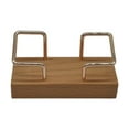 thumbnail image 1 of Organizador de de madera de escritorio para accesorios de restaurantes 4.3x2 pulgadas Marrón, 1 of 8
