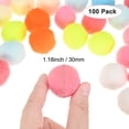 thumbnail image 3 of Uxcell 100-Pack Pom Poms para Manualidades, 1.18" (30mm) Poliéster Serie de Colores Claros Suave y Esponjoso Pompones Multicolores, 3 of 7