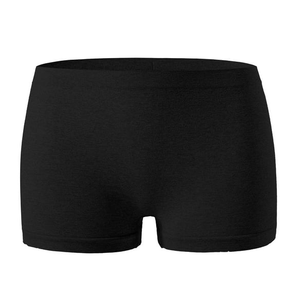 ZQUUVOU Women's Low Rise Sport Shorts Body Shaping Tummy Control Butt Lifting Shapewear Boyshorts Workout Casual Black