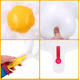thumbnail image 3 of Globos Metálicos Con Forma De Flor De Margarita 10 Unidades BLANCO, 3 of 5