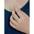 thumbnail image 2 of Fashion Sterling Silver Cubic Zirconia Hollow Out Decor Ring For Women For Daily Decoration, 2 of 5
