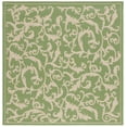 thumbnail image 2 of Safavieh Courtyard Kevin Floral Indoor/Outdoor Area Rug, Olive/Natural, 6'7" x 6'7" Square, 2 of 10