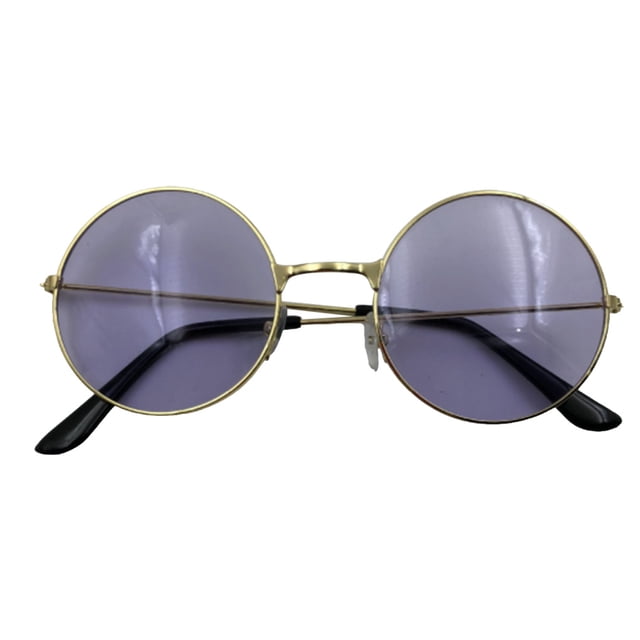 Qarigey Sun Eyewear Classic Portable Sunshade Gafas de sol Marco de metal multifuncional De moda para mujeres Golden, Purple Type3 NO3