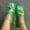 Green, variant on AXXD Women Black Sandals Summer Solid Color Comfortable Round Head Button Up Beach Sandals