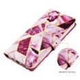 thumbnail image 4 of Dteck Marble Patterned Case for Apple iPhone 12 Pro Max 6.7-inch,Magnetic Leather Card Holder Wallet Kickstand Case Flip Shockproof Protective Cover with Strap,Purple, 4 of 8