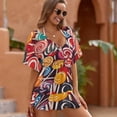 thumbnail image 3 of Pastel Rainbow Lollipop Cover Ups Dresses Women Summer Dress Vintage, 3 of 6
