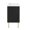thumbnail image 4 of Modway Chaucer 48" Double Sink Wood & Metal Bathroom Vanity in Black/White, 4 of 17