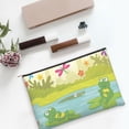 thumbnail image 6 of Susaid Two Frogs Are Sitting On Water Lilies Print Makeup Mini Bags for Women Multi Color Cosmetics Bag Travel Toiletry Bag Pencil Pouch Blank Makeup Bags with Zipper, 6 of 7