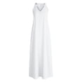 thumbnail image 6 of Xdegoge Maxi Dresses for Women Halter Neck Sleeveless Boho Beach Vacation Wear Flowy Loose Fit Pleated Ruched Design Lightweight Flowy Summer Dresses, 6 of 7