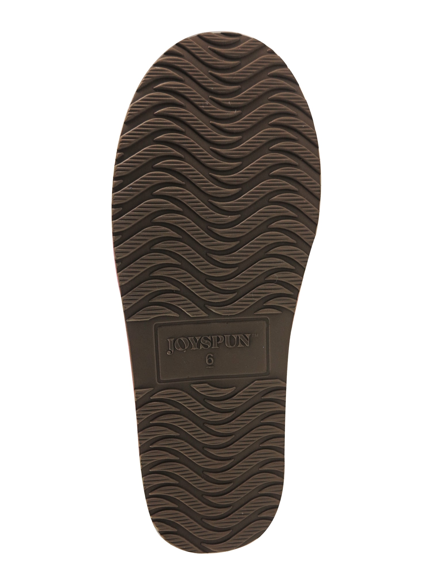 Joyspun Women's Faux Suede Platform Clog Slippers