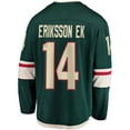 thumbnail image 3 of Men's Fanatics Joel Eriksson Ek Green Minnesota Wild Breakaway Jersey, 3 of 3