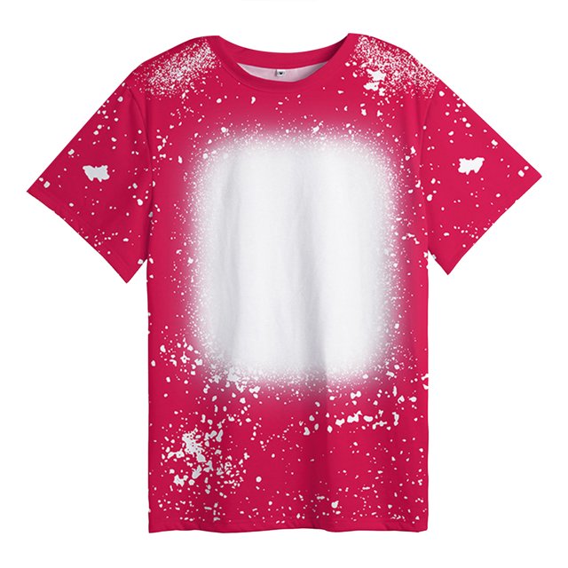 B91xZ T-Shirt Graphique Classique à Manches Courtes Col Rond pour Filles, Rose Vif 8-9 Ans