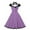 Purple, variant on QUYUON Women Vintage Cocktail Halter Dress Polka Dot Print Retro Cocktail Party Swing Dress Button Front Tie Knot Back Tea Dress Wedding Guest A-Line Prom Dress Style D-6444 Purple XL