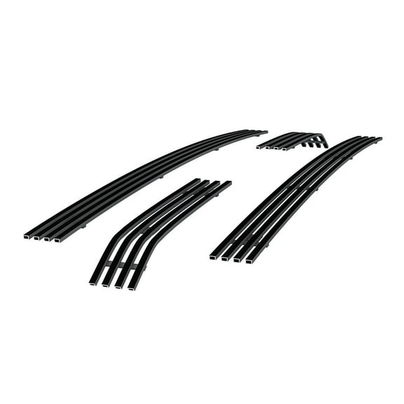 APS Compatible with Ford F-250 F-350 F-450 F-550 2011-2016 XLT Lariat King Ranch Main Upper Stainless Steel Black 8x6 Horizontal Billet Grille Insert F66827J