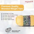 thumbnail image 3 of Mary Maxim Starlette Knitting Crochet Yarn, Acrylic Worsted Weight Yarn, Soft Yellow Yarn, 3 of 7