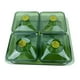 thumbnail image 2 of Plato de frutos secos, aperitivos, plato, caja de almacenamiento de alimentos, verde 4 rejillas, 2 of 9