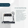 thumbnail image 3 of SSD HDD Internal  Tray, 2.5 Hard Drive Mounting Bracket Hot Swap Quick Installation Data Security 6Gbps  for 2.5in SSD HDD, 3 of 7