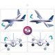 thumbnail image 4 of Avión RC OTXKOO 787 Dreamliner, envergadura de 550 mm, 3 canales, 4 of 6