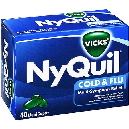 P & G Vicks NyQuil Cold & Flu, 40 ea