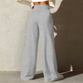 thumbnail image 6 of XFLWAM Women's Wide Leg Sweatpants Baggy Sweat Pants with Pockets High Waisted Track Pants Drawstring Joggers Gray M, 6 of 8