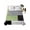 Green Gray Black, variant on Queen Flat Sheet 90"x102", Brown Grey Soft Lightweight Bedding Flat Sheets Only, Modern Brown Geometric Brushed Microfiber Top Bed Sheet, Breathable StainResistant Bedsheets