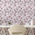 thumbnail image 2 of Ambesonne Flowers Peel & Stick Wallpaper for Home, Soft Lily Ornament Pastel, 13"x100", Coral Pale Mauve and Dimgray, 2 of 5