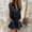 Black, variant on Women's Summer Solid Color Casual Sleeveless Breasted Drawstring Tied Elastic Waist Side Pocket Jumpsuit