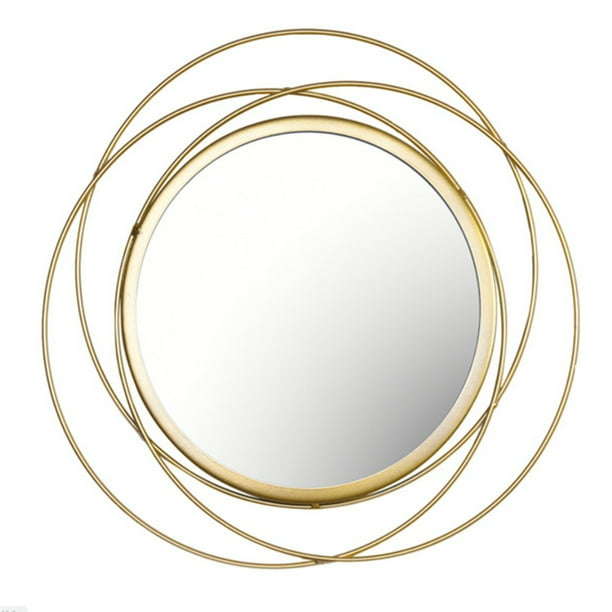 Gold Wall Mirror Decor Metal Decorative Wall Art Hanging Mirror for