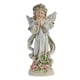 thumbnail image 1 of Escultura de ángel rezando con luz solar, estatua de hada de las flores de resina luminosa, decoración (A), 1 of 6