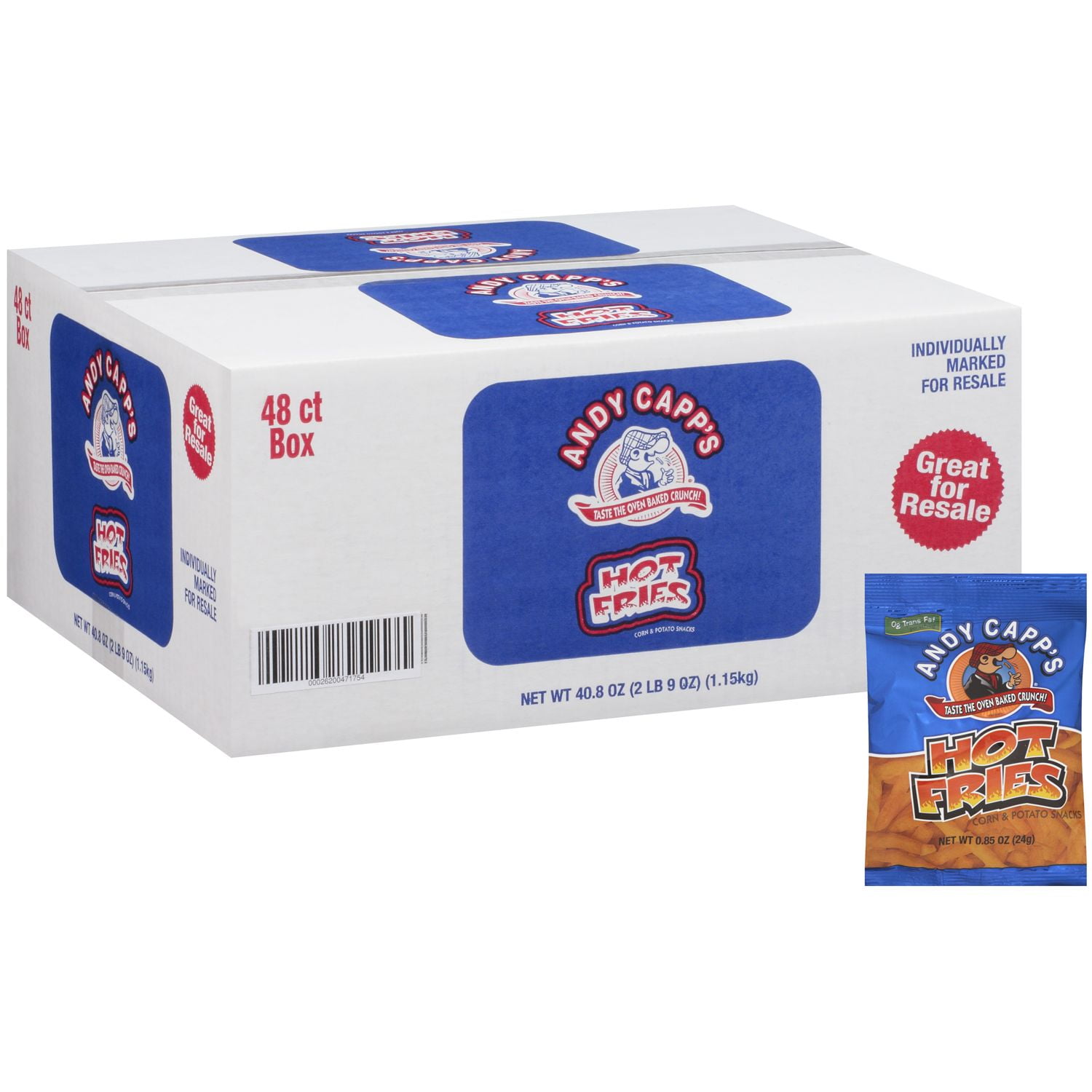 Andy Capp's Hot Fries 0.85 oz. 48 ct.