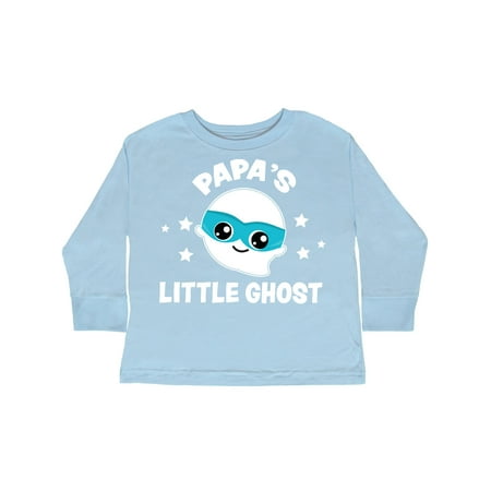 

Inktastic Cute Papa s Little Ghost with Stars Gift Toddler Boy or Toddler Girl Long Sleeve T-Shirt