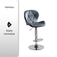 thumbnail image 4 of SET DE 2 BANCOS PARA BARRA CON RESPALDO ALTO COLOR GRIS, 4 of 6