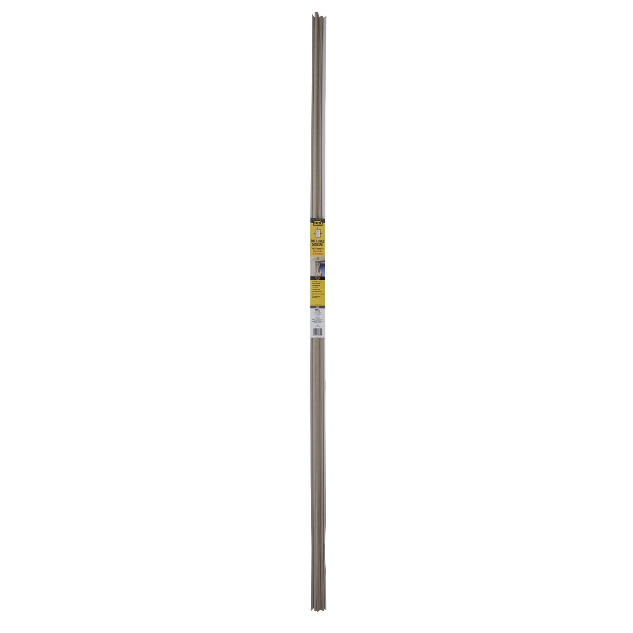 M-D Building Products 01610 Beige Vinyl with Magnetic Strip Top and Sides Door Seal Kit for Steel Doors