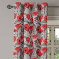 thumbnail image 3 of Ambesonne Grommet Curtain, , 50"x60", Warm Taupe and Dark Coral, 3 of 5