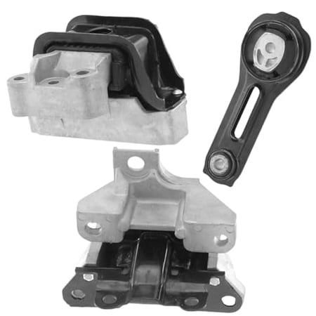 4M Auto Parts Hydraulic Right Engine Mount Rear Lower Engine Torque Strut Mount & Hydraulic Left Transmission Mount 3PCS Part Numbers. 10217 10231 10225
