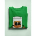 thumbnail image 3 of Toon Style Glass W Beverage Sweatshirt Women -Image by Shutterstock, Female 3X-Large, 3 of 4