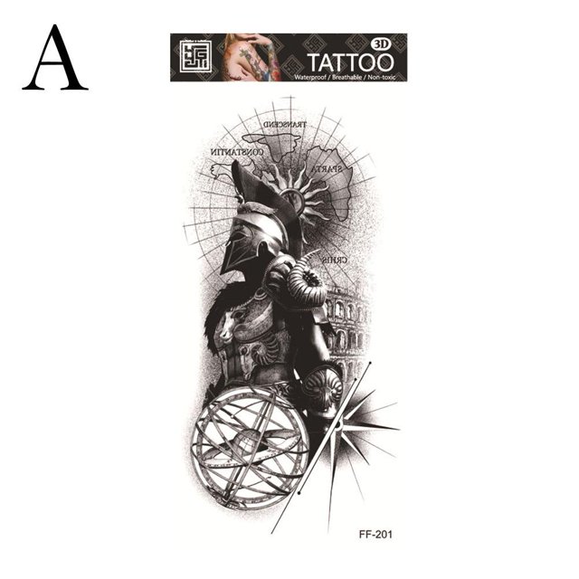 Temporary Tattoo Stickers - Changeable Design, Waterproof, Up to 15 Days Wear, Gel Sticker, Plant Ingredients, 6 Designs