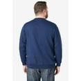 thumbnail image 3 of KingSize Men's Big & Tall Fleece Crewneck Sweatshirt - 4XL, Vintage Purple, 3 of 6