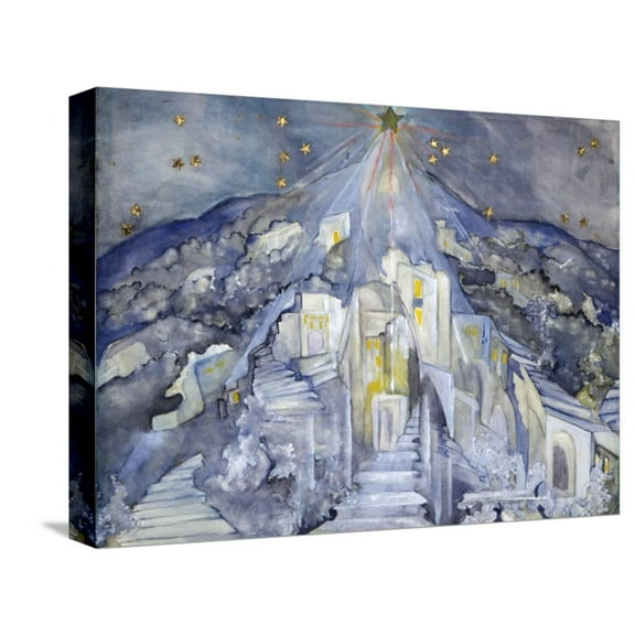 Art.com Star of Bethlehem Stretched Canvas Print Wall Art by Zelda Fitzgerald, 16" x 12"