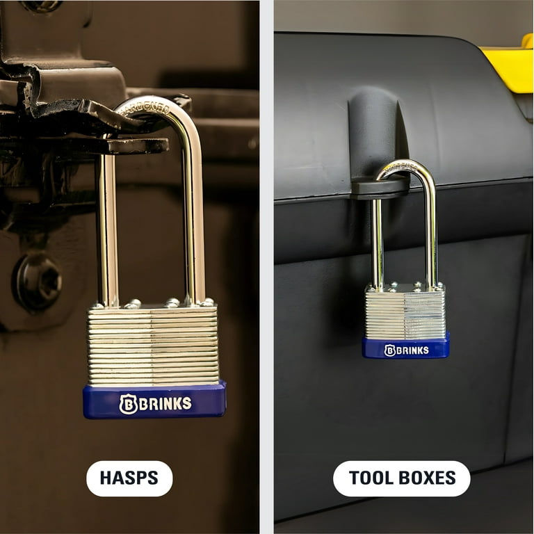 Brinks Laminated Steel 40mm Keyed Padlock with 2 1/4in Shackle