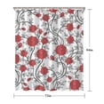 thumbnail image 5 of Pioneer Flower Floral Print Pattern Shower Curtain 72"x84" ,Bathroom Decorative Shower Curtains Set with 12 Hooks,Modern Waterproof Washable Shower Curtain, 5 of 6