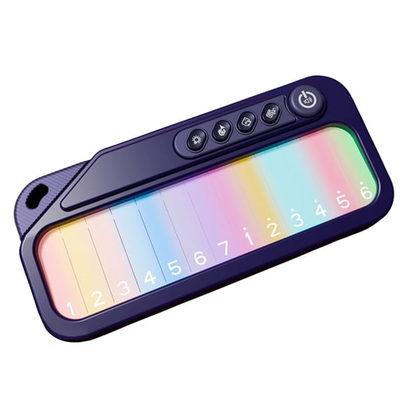Color Touch Pocket Rainbow Piano Musical Learning Toy, Multi-Tone Light Up Touch Mini Piano, Toddler Portable Music Educational Play Gift
