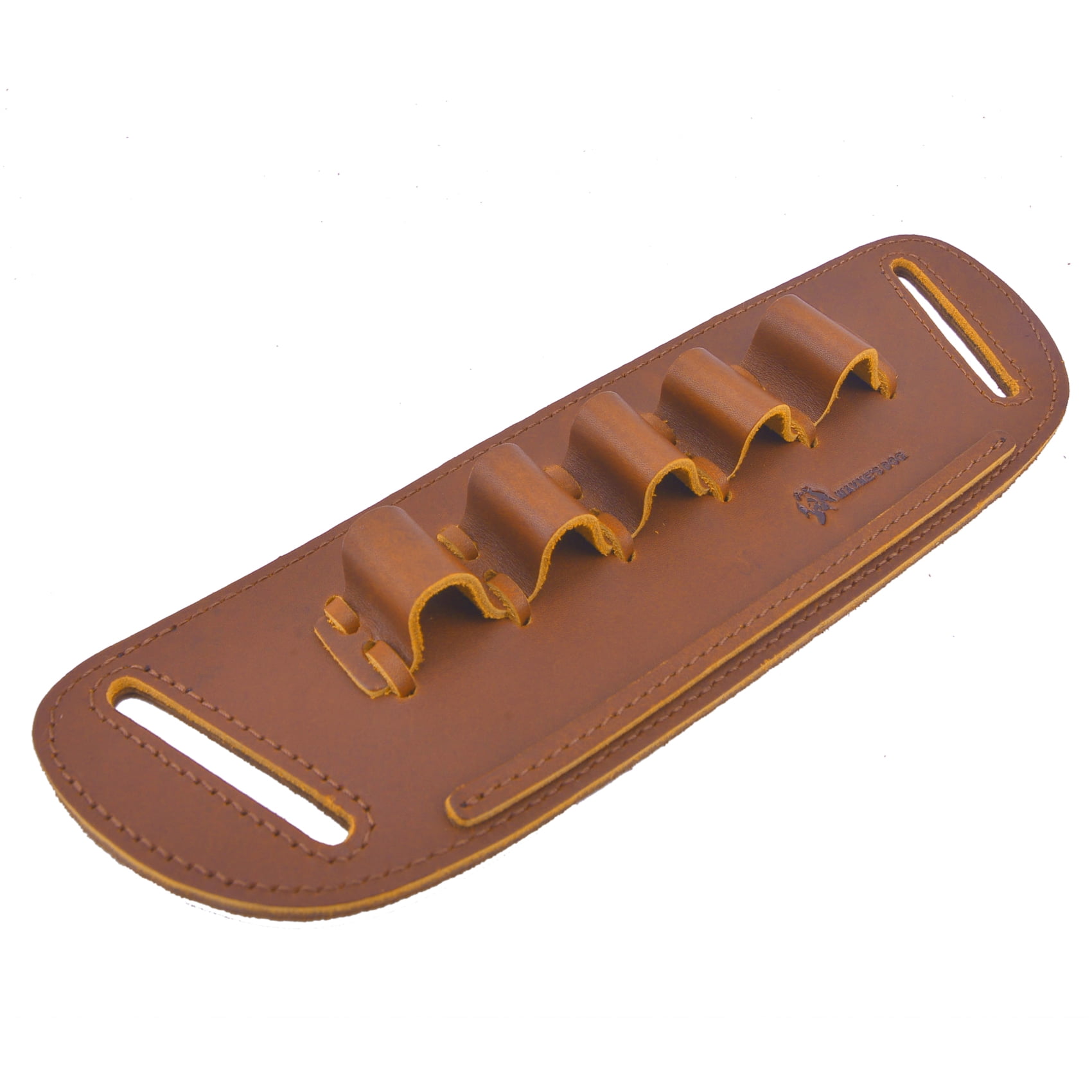 Cowhide Leather Cartridge Ammo Bullet Holder Holster for 12GA  in Brown