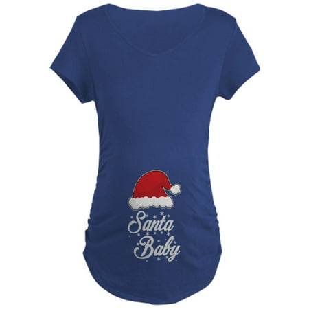 

CafePress - Santa Baby Maternity T Shirt - Maternity Dark T-Shirt