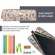 thumbnail image 5 of Easygdp Paisley Flowers para Estuche de Lápices de Cuero, Estuche de Papelería de Cuero, Estuche de Gran Capacidad con Cremallera, 5 of 7