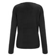thumbnail image 5 of TYGHBN Ladies Autumn and Winter Long Sleeve Solid Color V Neck Slim Fit Fashion Knitted Pullover Sweater Top Chain Knit Sweater for Men Mint Cropped Sweatshirt Zip up Sweaters Soft Front Zip, 5 of 8