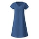thumbnail image 4 of MELDVDIB - Vestido informal de verano para mujer, talla grande, suelto, liso, sin mangas, escote en V, manga corta, recto, regalo en liquidación, 4 of 5
