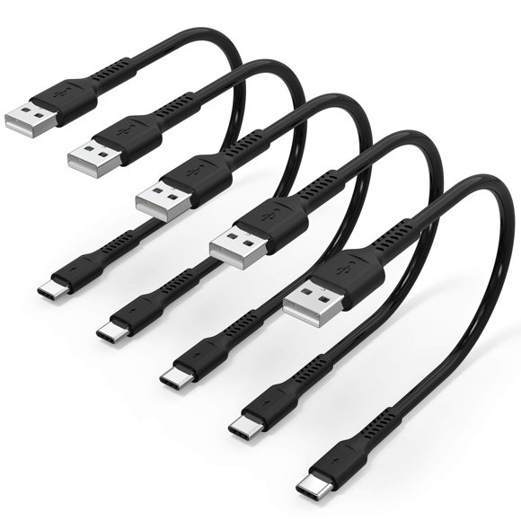 Cable USB Umefly de 15 cm, carga rápida 3A, paquete de 5